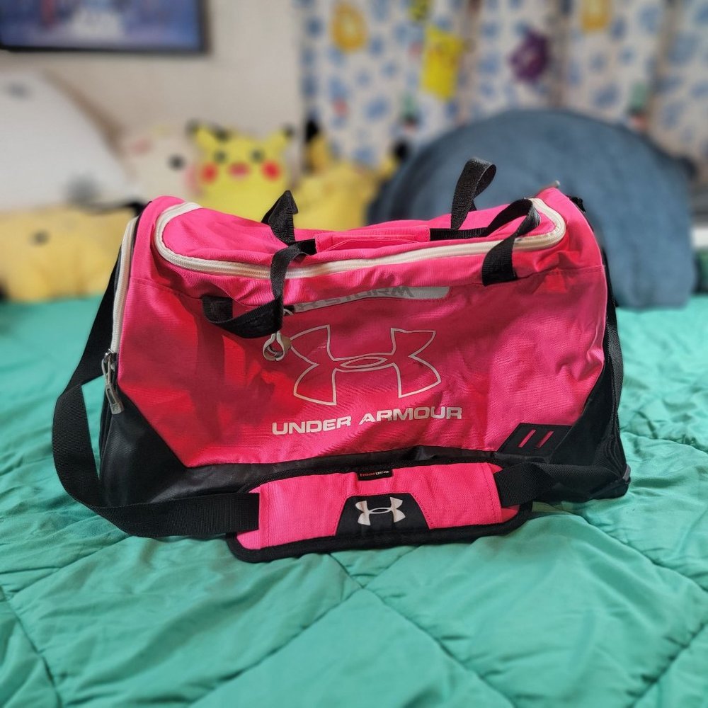 Under Armour Storm Heat Gear Pink Duffel Bag Gym Bag … Gem